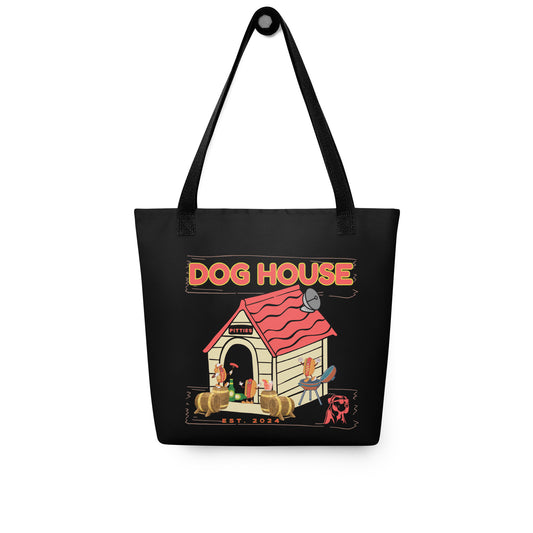 Pitties Dog House Tote Bag