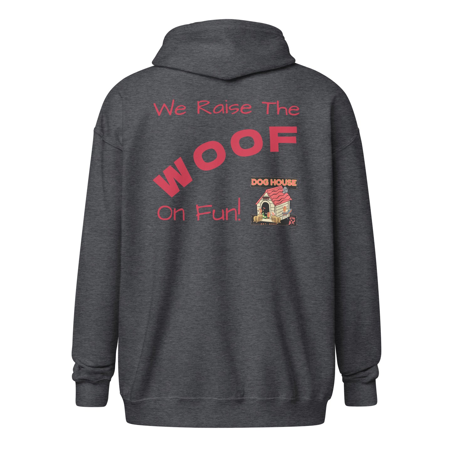 Pitties Dog House Zip Up Hoodie (S-3XL)