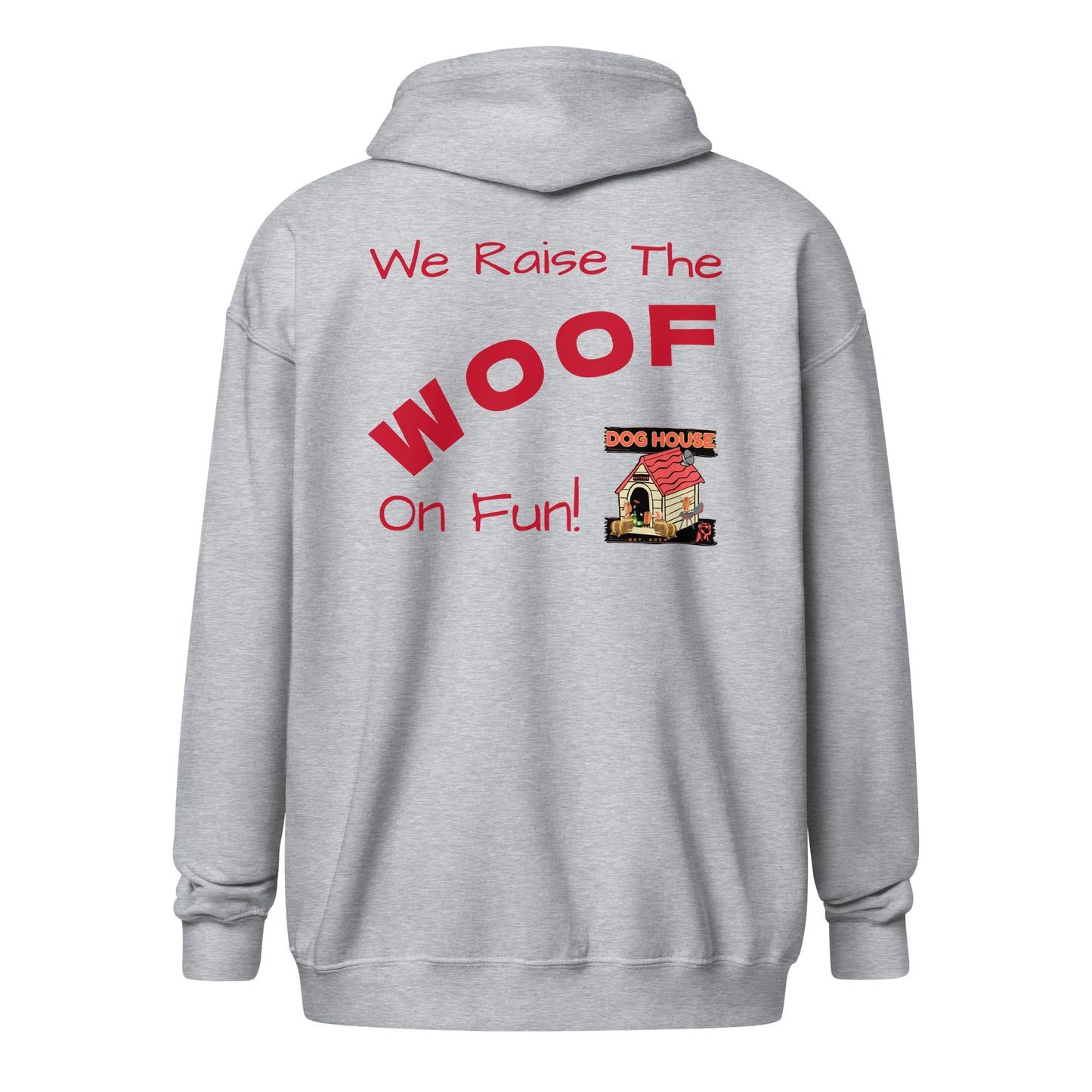 Pitties Dog House Zip Up Hoodie (S-3XL)